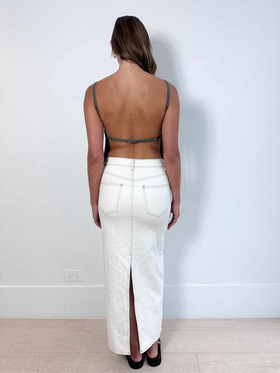 St. Agni Backless Top