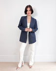 Ganni Stretch Stripe Blazer