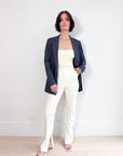 Ganni Stretch Stripe Blazer