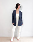 Ganni Stretch Stripe Blazer