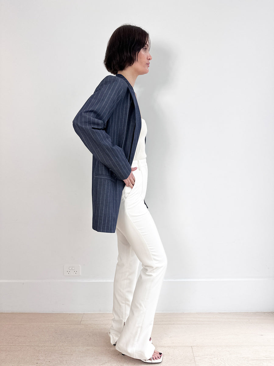 Ganni Stretch Stripe Blazer