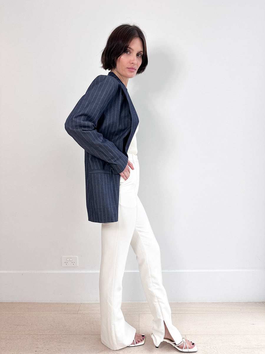 Ganni Stretch Stripe Blazer