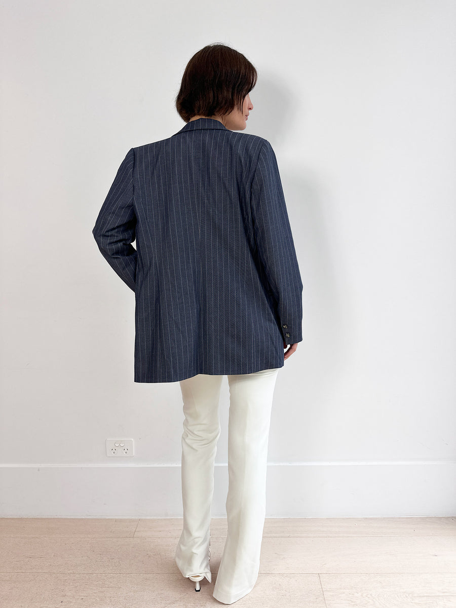 Ganni Stretch Stripe Blazer