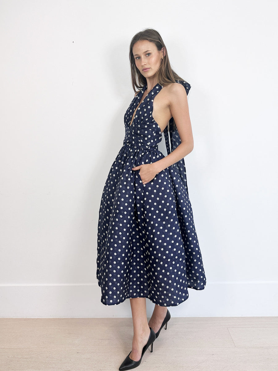 Zimmermann High Tide Polka-Dot Dress