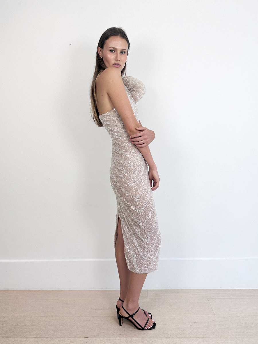 Rachel Gilbert Phoebe One-Shoulder Dress