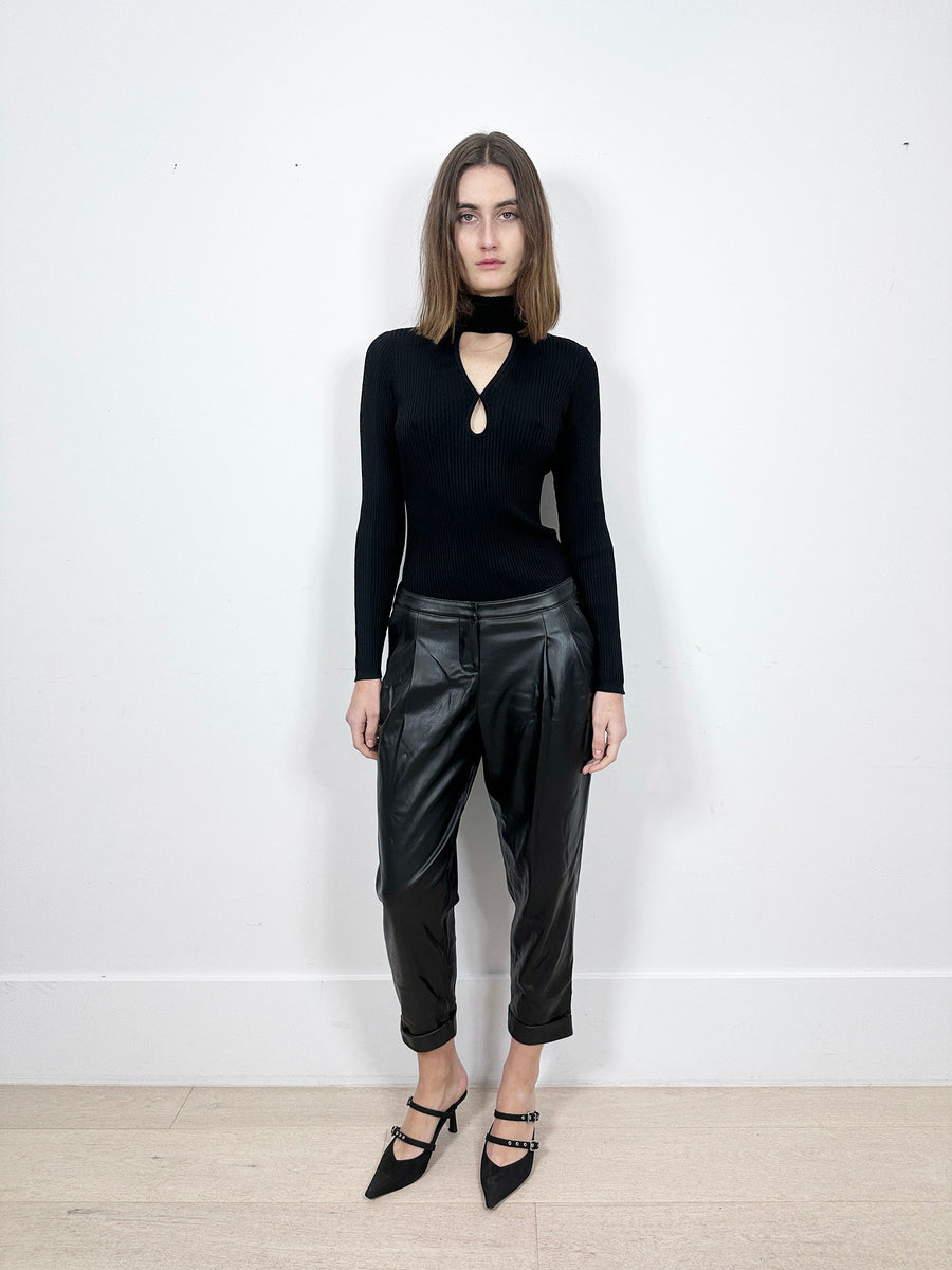 SELMACILEK Cropped Leather Pants