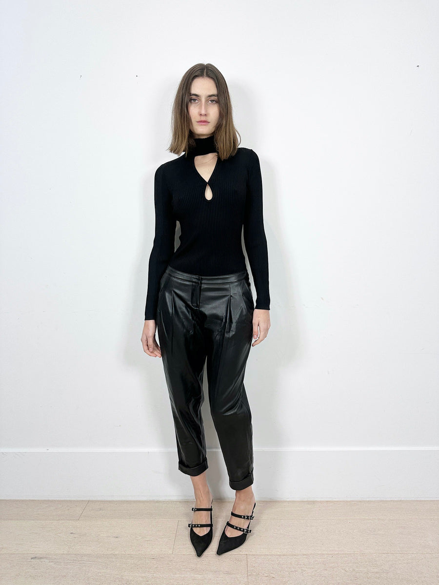 SELMACILEK Cropped Leather Pants