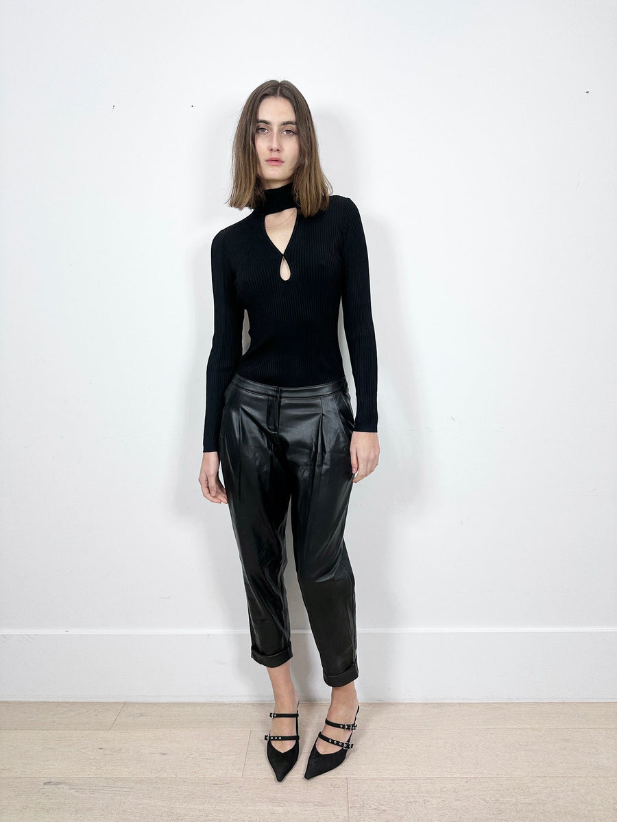 SELMACILEK Cropped Leather Pants