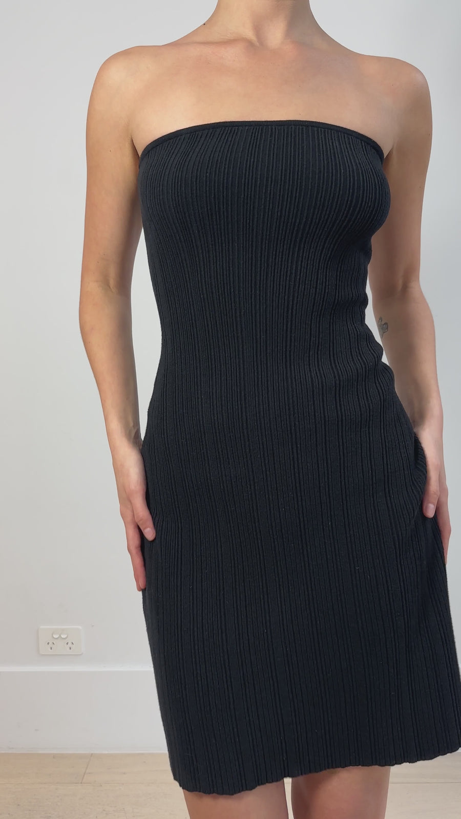 Anna Quan Ribbed Knit Dress