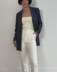 Ganni Stretch Stripe Blazer