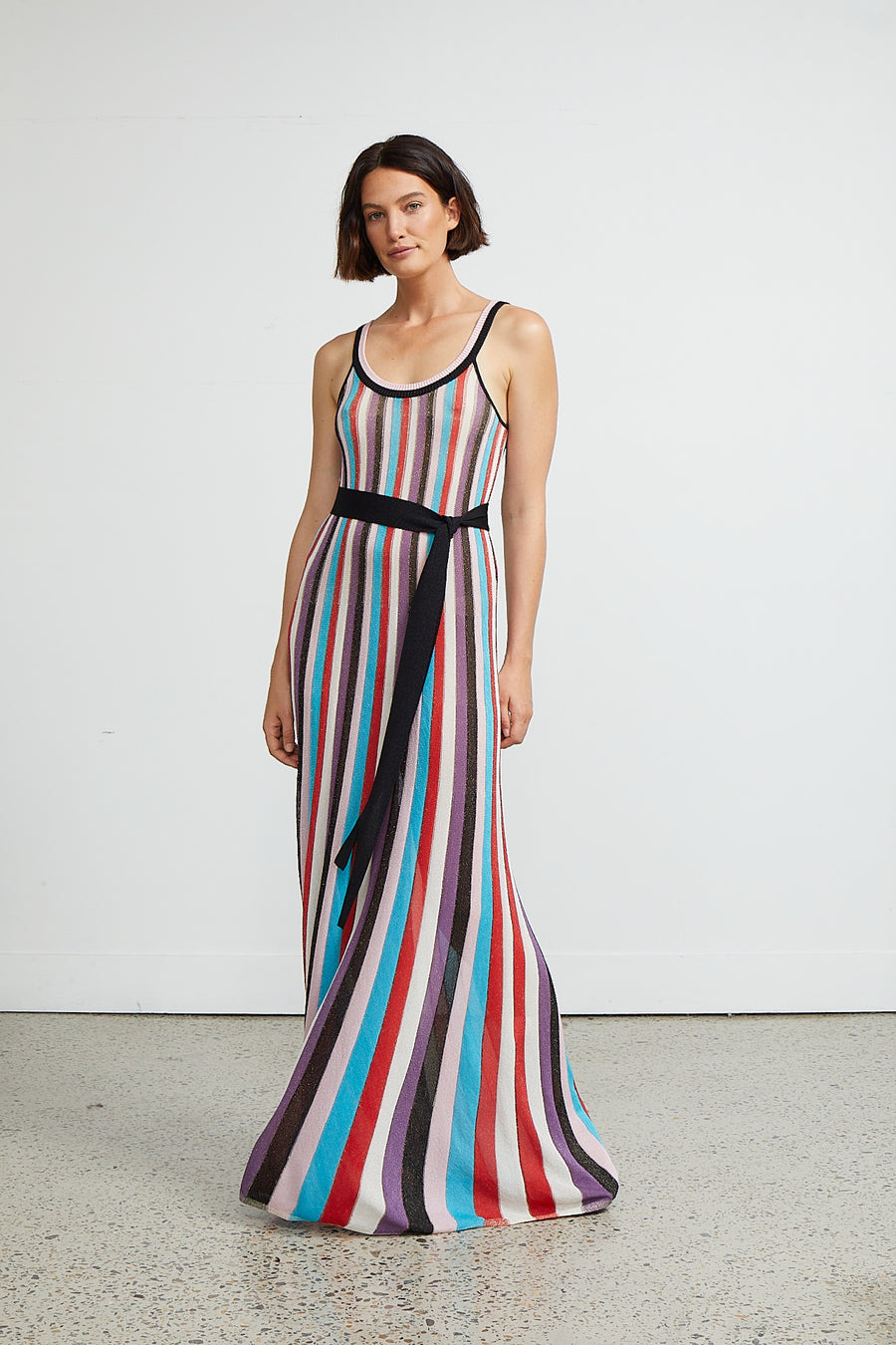 Rebecca Vallance Striped Knit Dress