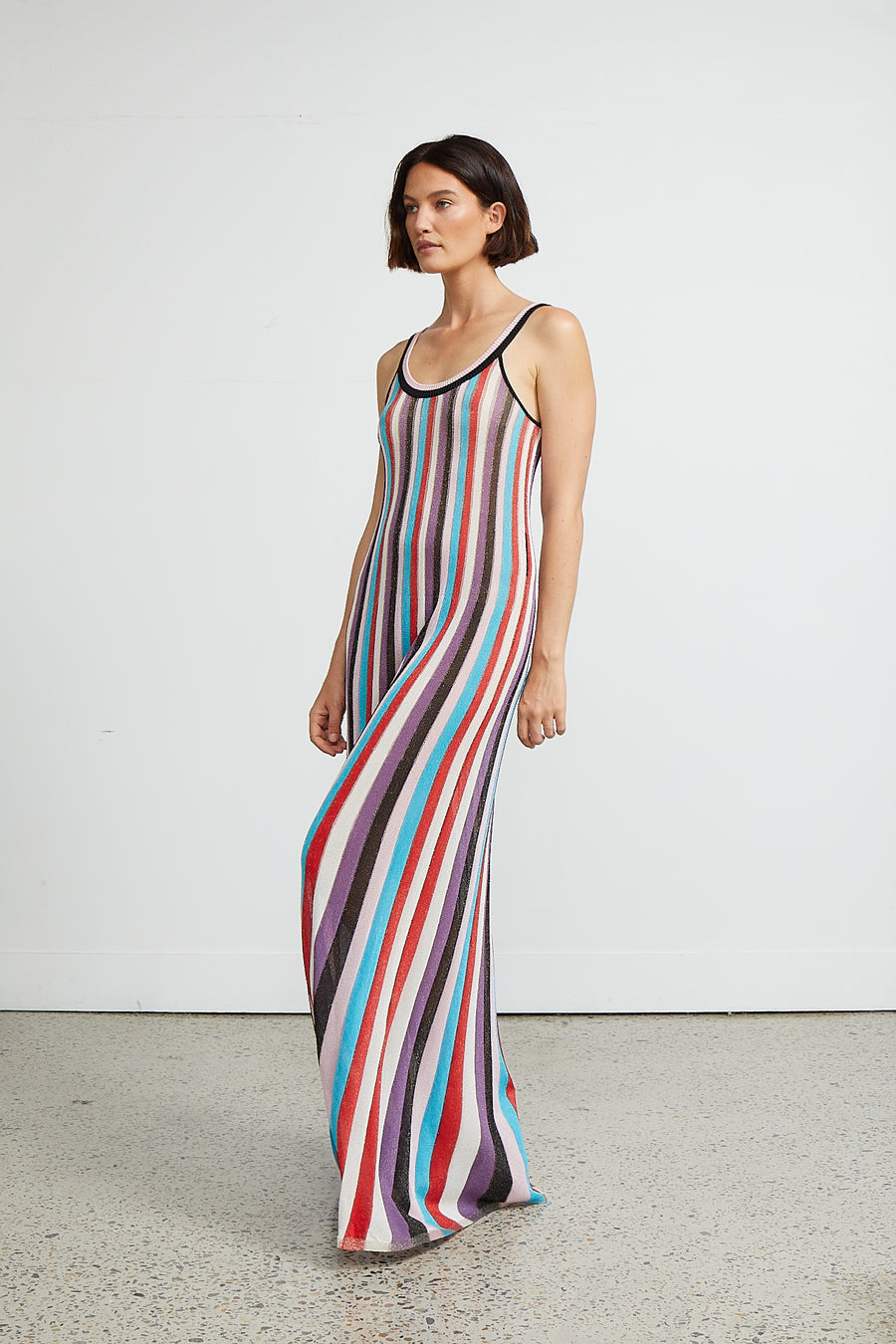 Rebecca Vallance Striped Knit Dress